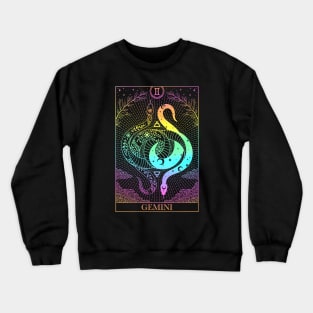 Zodiac sign tarot card Gemini Crewneck Sweatshirt